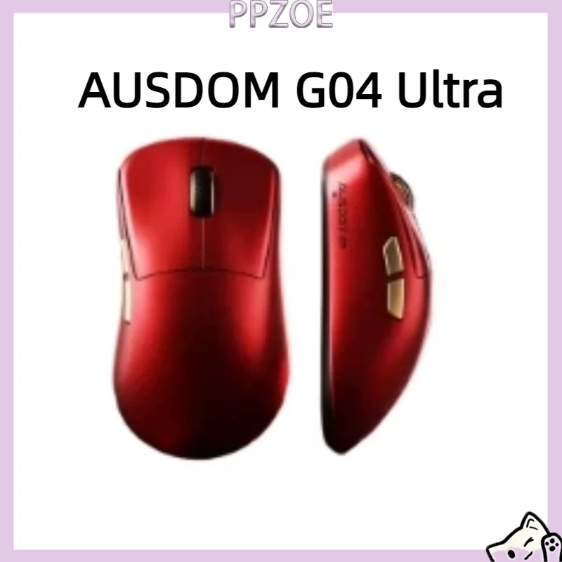 AUSDOM G04 Ultra, right handed ergonomic mouse, wireless esports gaming mouse, small medium hands mouse, gaming office mouse