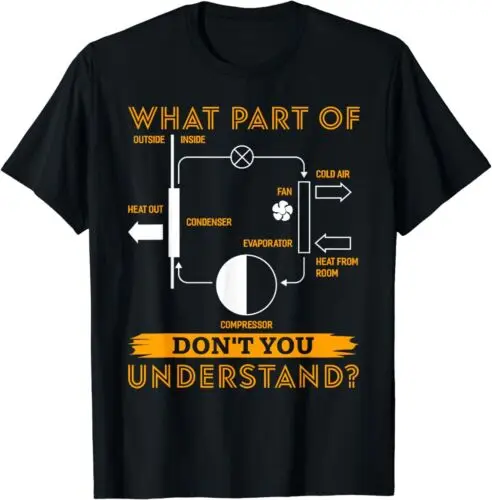 „Was genauso nicht verstehen?“ - HVAC T-Shirt Damen Kleidung Mode Grafik T-Shirts Ästhetische Kleidung Sommer Streetwear