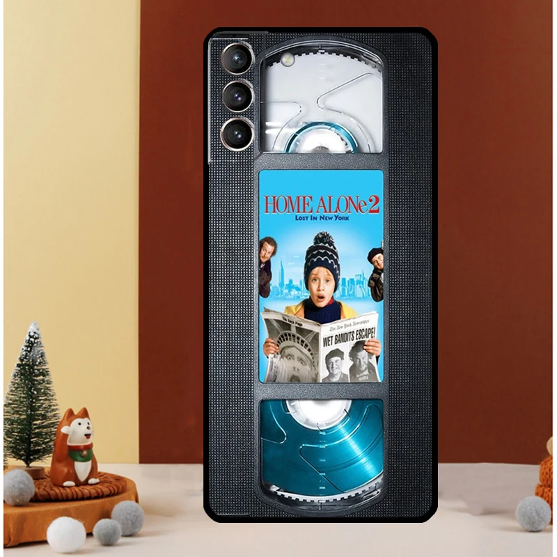 VHS tape cassette Home Alone Case For Samsung Galaxy S23 Ultra S24 S22 Note 20 Ultra 10 Plus S8 S9 S10 S20 S21 FE Cover