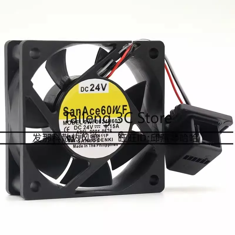 

Оригинальный новый вентилятор-кулер для Sanyo 9WF0624H603 6020 24 В 0,15 А A90L-0001-0576 Fanuc охлаждающий вентилятор 60*60*20 мм