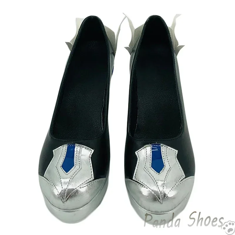 Genshinimpact Eula Lawrence Cosplay Shoes Anime Game Cos Long Boots Eula Cosplay Costume Prop Shoes for Con Halloween Party