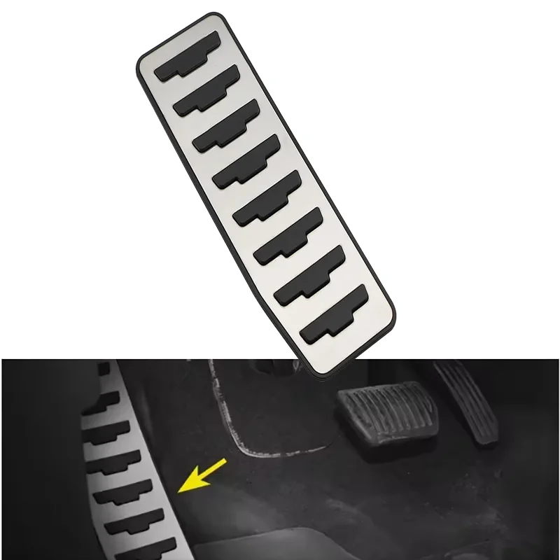 Car Dead Pedal Foot Rest Pedal Cover for Land Rover Discovery Sport Range Rover Evoque for Jaguar F-Pace XE XF LHD Accessories