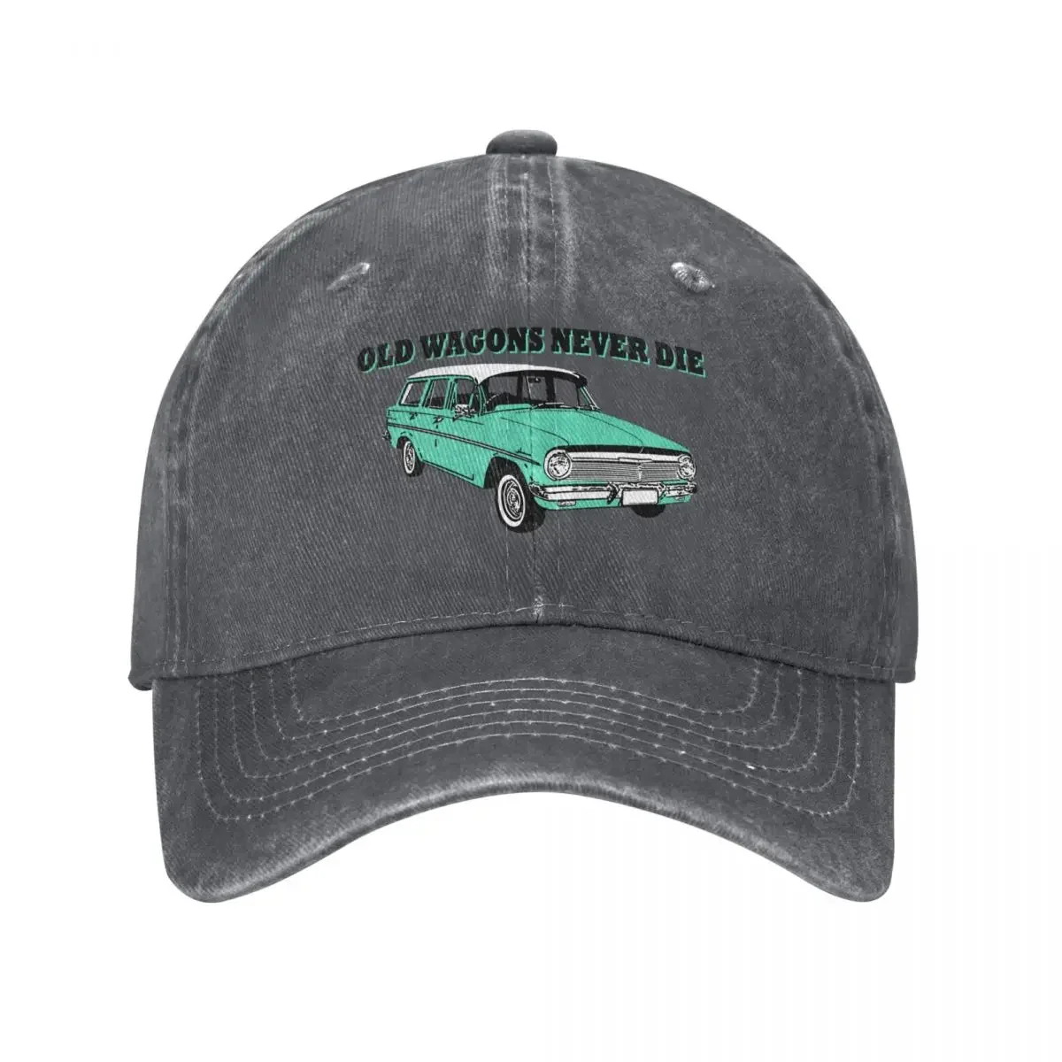 EH Holden wagon- Old wagons never die Baseball Cap Trucker Hat Hat Luxury Brand Hat Beach Luxury Cap Boy Child Women's