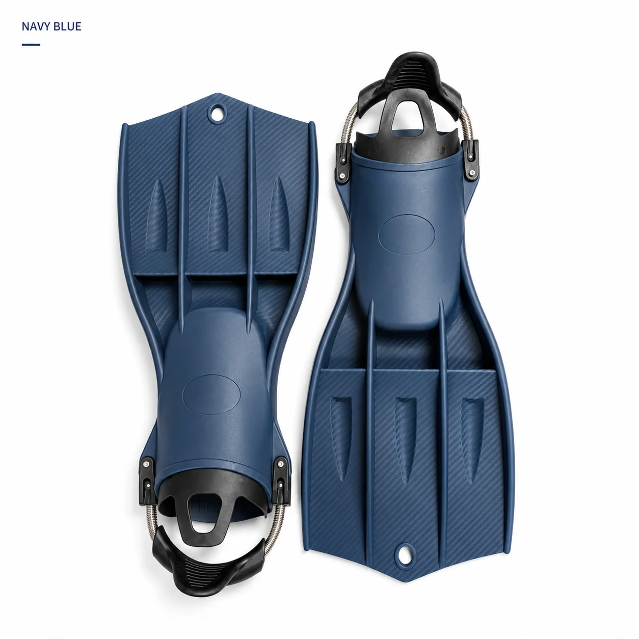 OEM Custom Professional Adjustable Diving Fins Open Heel Scuba Diving Fins with Stainless Steel Spring Straps