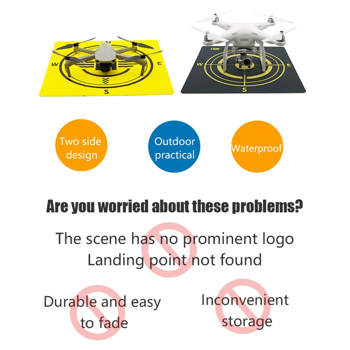 Новый дрон Tarmac Coordinate Pad 43 см для DJI Avata 2/3 Pro, складная посадочная площадка, воздушная координатная площадка