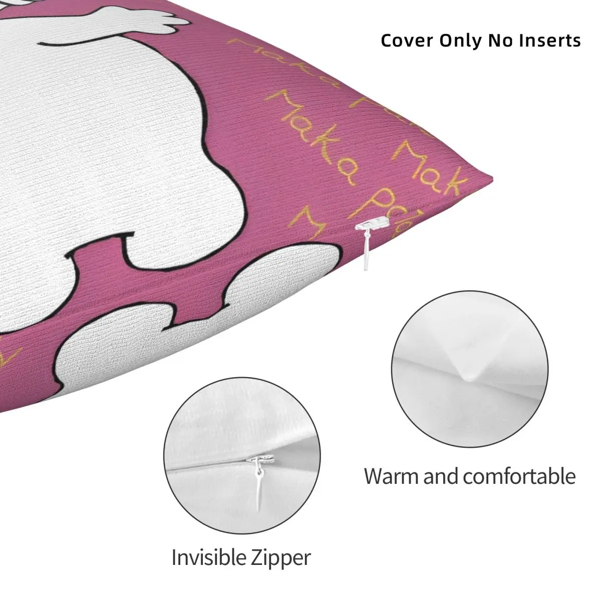 كيس وسادة في حديقة الليل غطاء وسادة مربع Makka Pakka غطاء وسادة أنيق جرافيك سادات لكرسي غرفة المعيشة