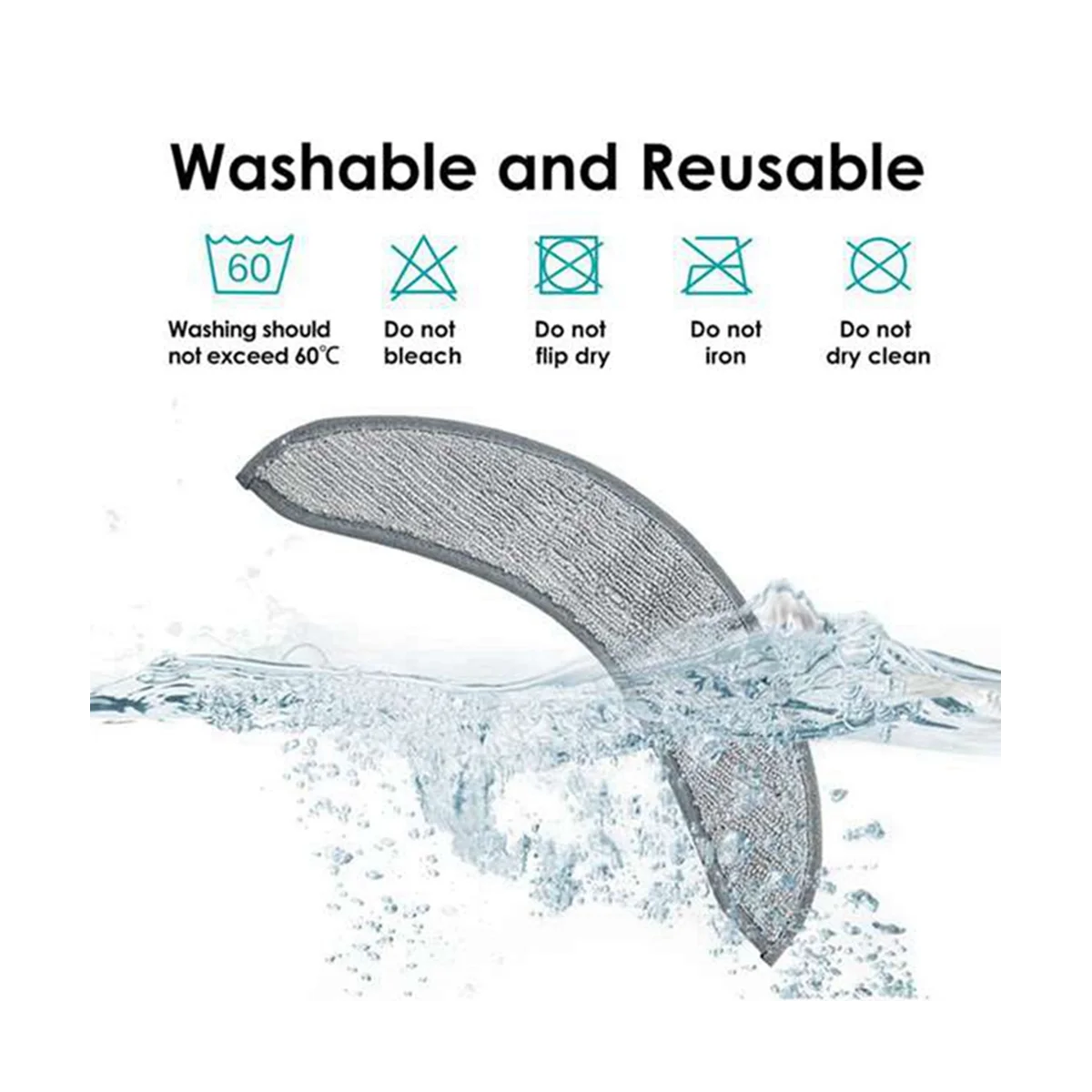 10Pack Replacement Mopping Pads for Combo J7+/Plus Vacuum Cleaners Parts Accessories Microfiber Mop Pad