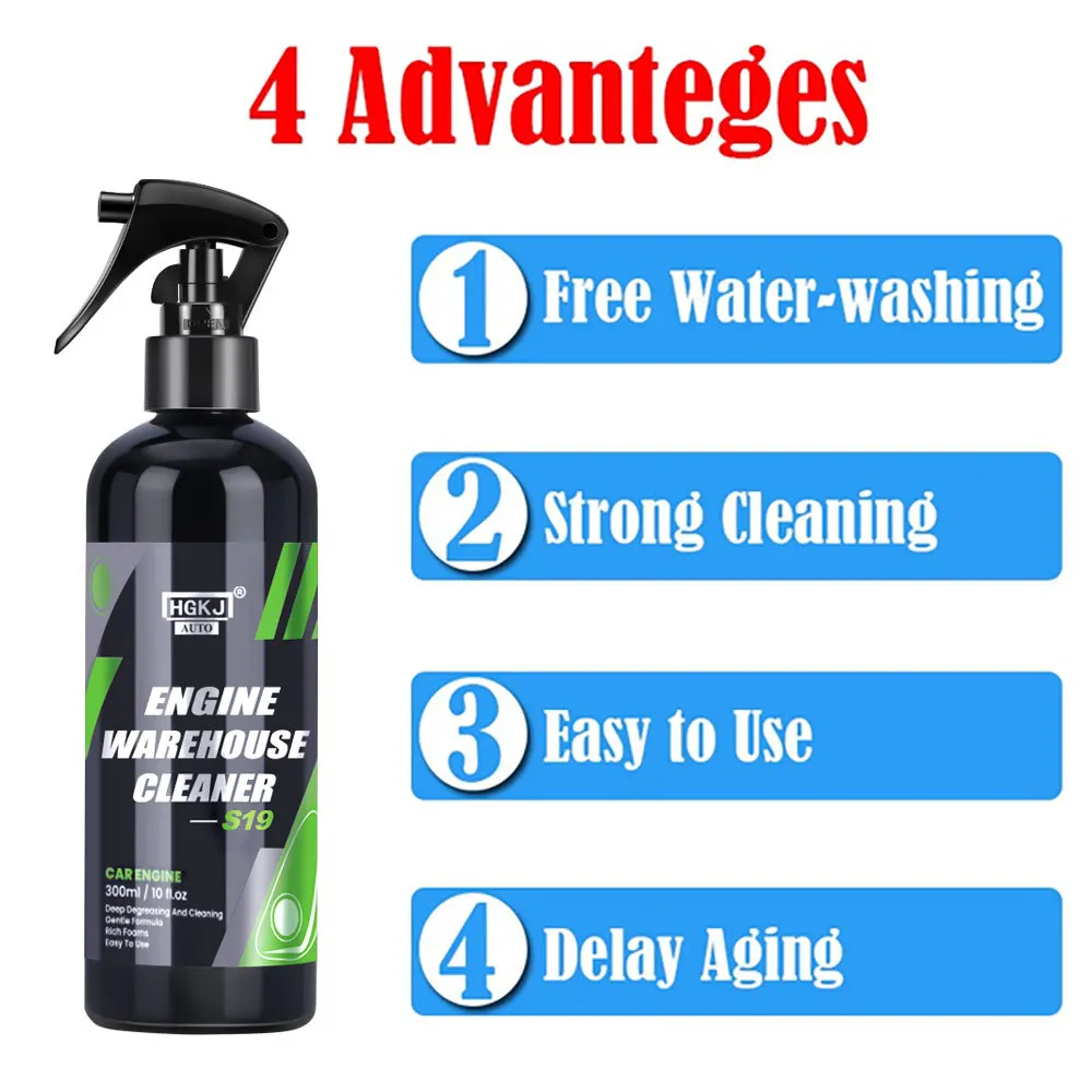 Detergente e sgrassante per vano magazzino motore per auto liquido concentrato 1:8 diluito con acqua rimuovi polvere di olio pesante HGKJ 19