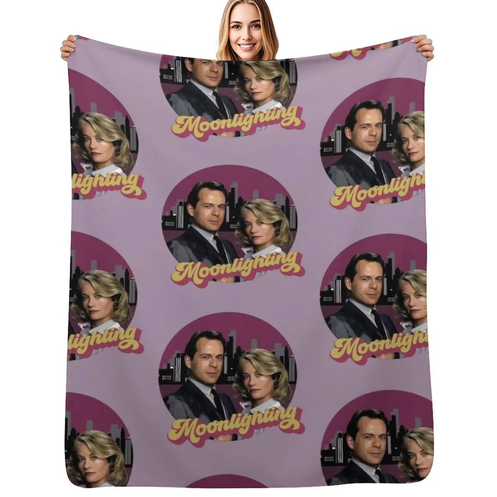 moon version 2 Throw Blanket Thin blankets and throws Moving wednesday Loose Flannels Blankets