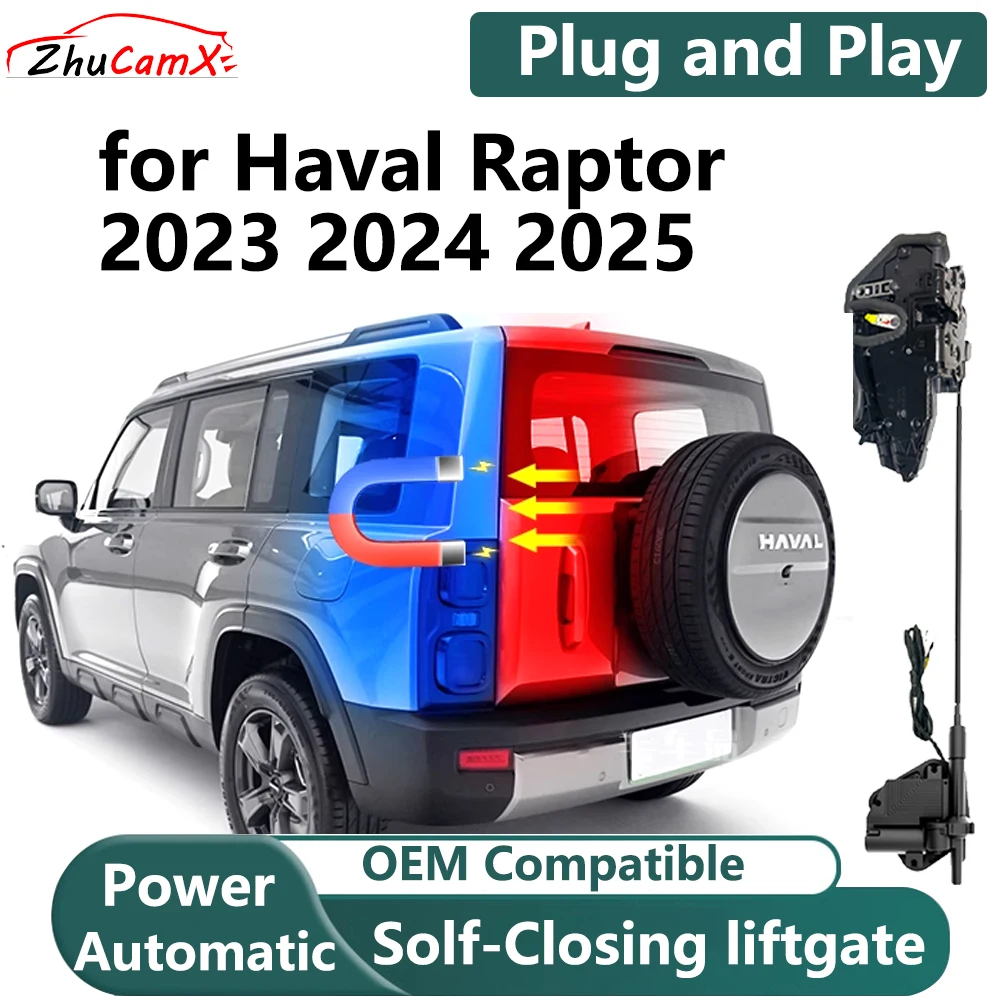 ZhuCamX for Haval Raptor 2023 2024 2025 Car OEM Power Soft Close Frunk Lid Auto Latching Electric Trunk tailgate Silent Motor