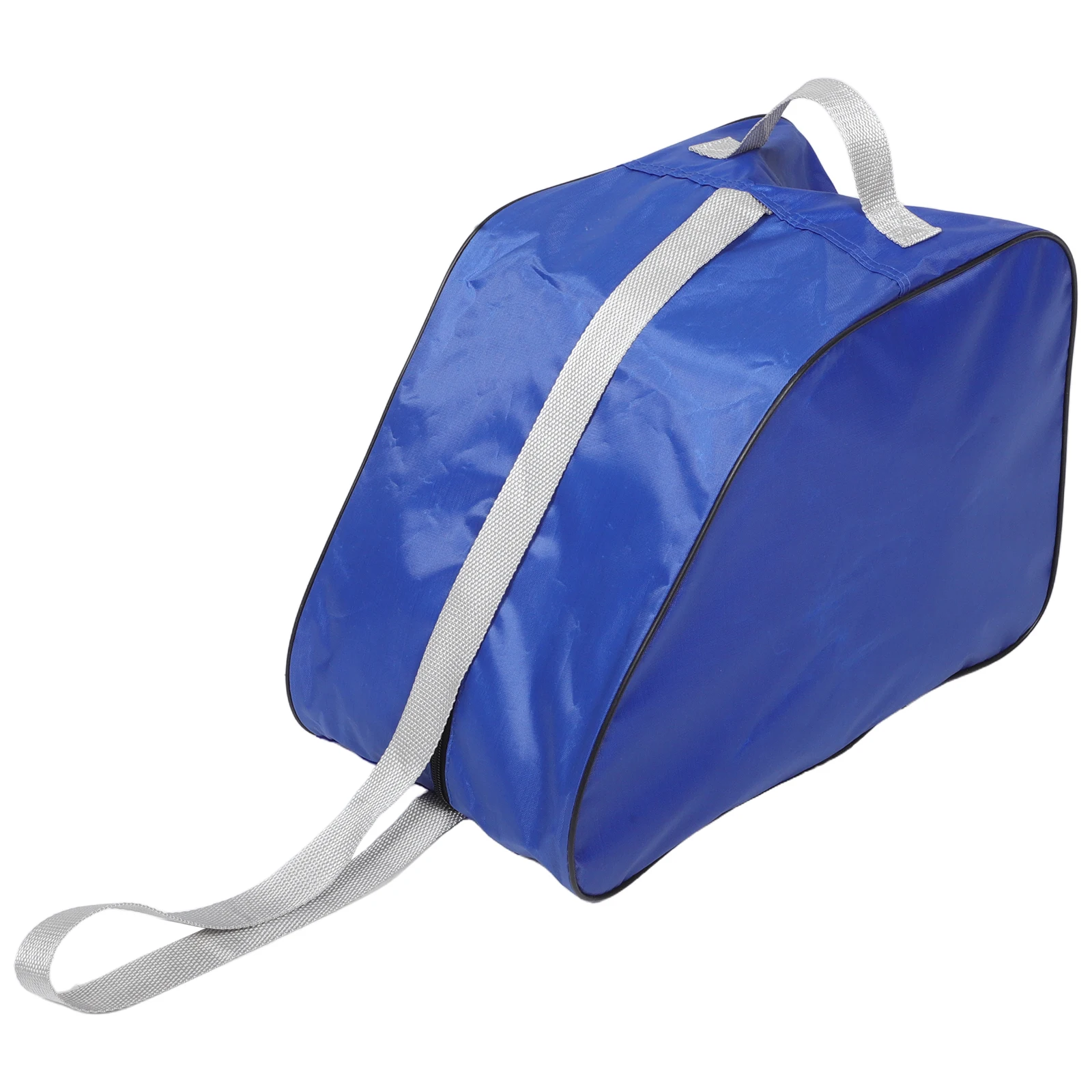 1pc Skate Bag Blue Portable Inline Roller Ice Skating Carry Case Oxford Fabric Adjustable Strap Durable Storage Organizer For