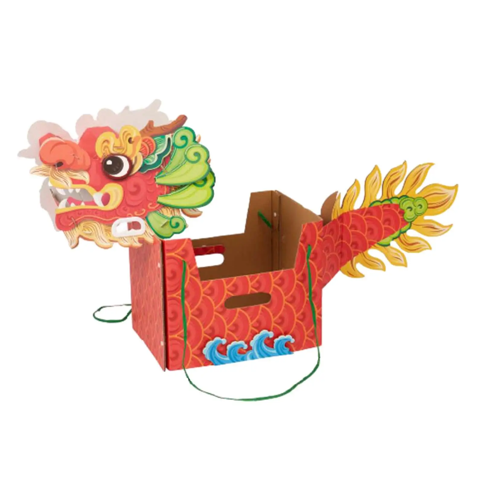 Chinese Paper Dragon 3D DIY Set for Spring Festival Party Supplies New Year