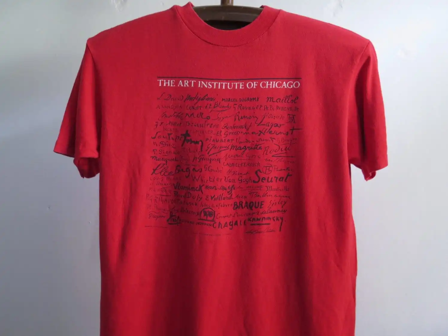 Vintage Art Institute of Chicago T Shirt 1984 Artist