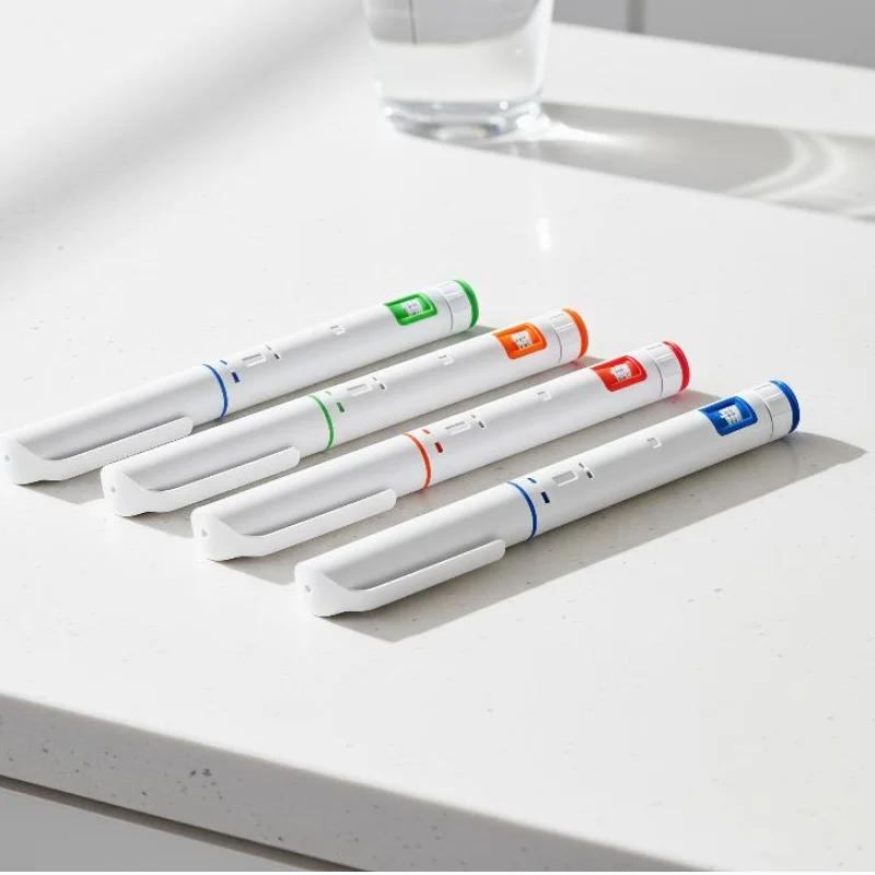 1/2Pcs Adjustable 3ml Plastic Injection Pen Portable Single-Use Injection Pen For Insulin / Growth Hormone