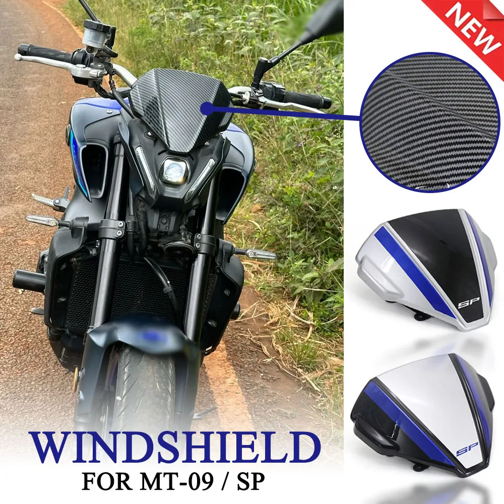 

New For YAMAHA MT-09 SP FZ-09 MT09 FZ09 2021 2022 2023 Motorcycle Accessories Front Windshield Windscreen Airflow Wind Deflector