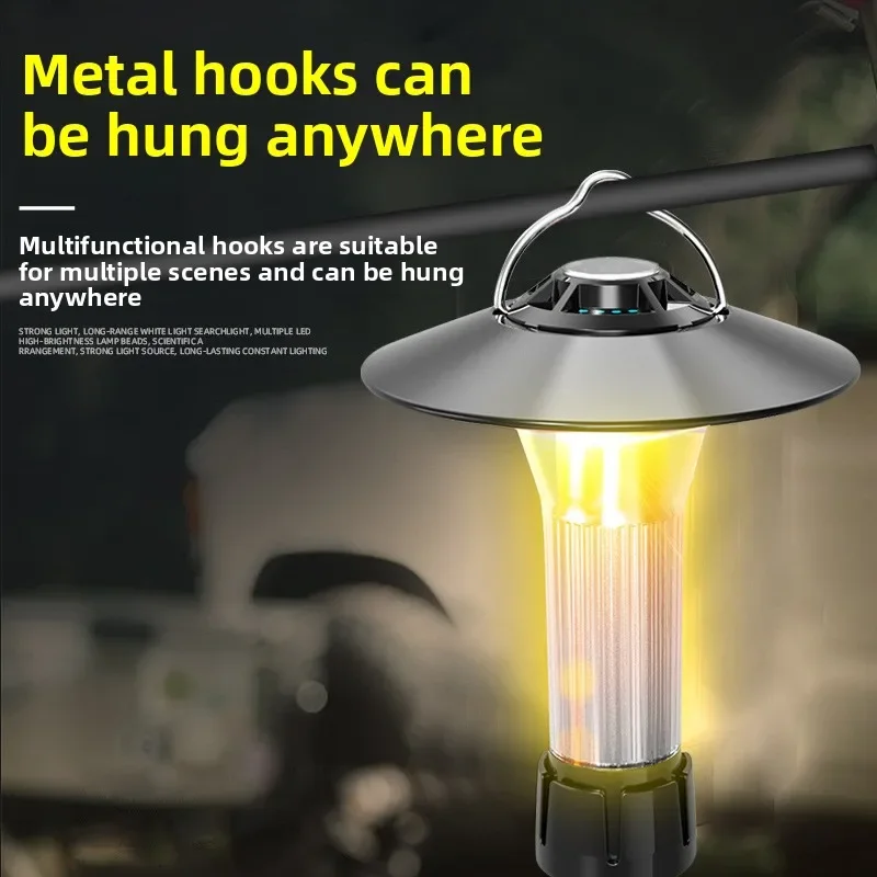 ضوء التخييم المحمولة لهدف بلاك دوج صفر المنارة ترايبود قوس التخييم مصباح يدوي فانوس أضواء التخييم #3