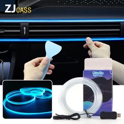 5M 3M LED Car Atmosphere Light RGB Invisible Interior Light APP Control Transparent Neon Lamp with USB Can be Cut Light Strip