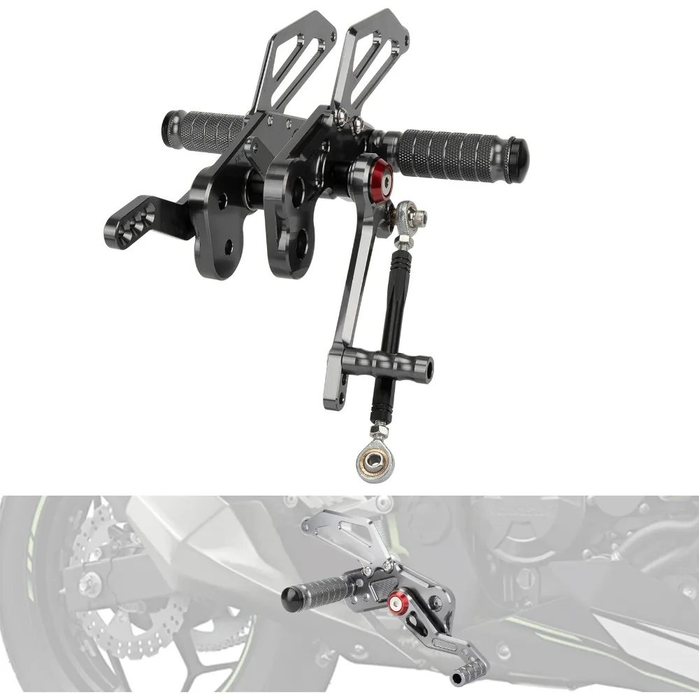Motorcycle CNC Pedals Back Step for  Z125/Pro 2016-2023 Adjustable 4 Step Position Rearset Footrest Foot Pegs