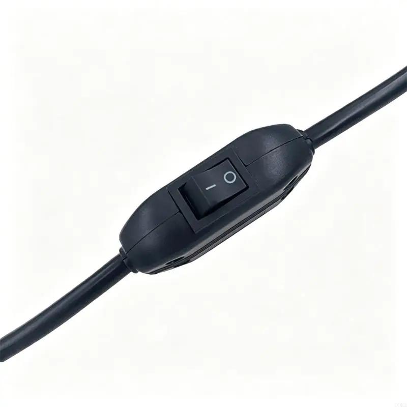 CORA 0.75Mm² Coppers C14 Male To C13 Female Power Adapters Cable With Convenient Rockers Switches