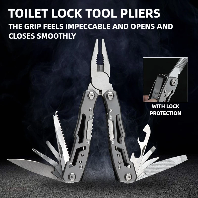 

14 in 1 Multi-tool Pliers Professional Pocket Pliers Outdoor Household Portable Emergency Tools for Camping and Hunting Gifts