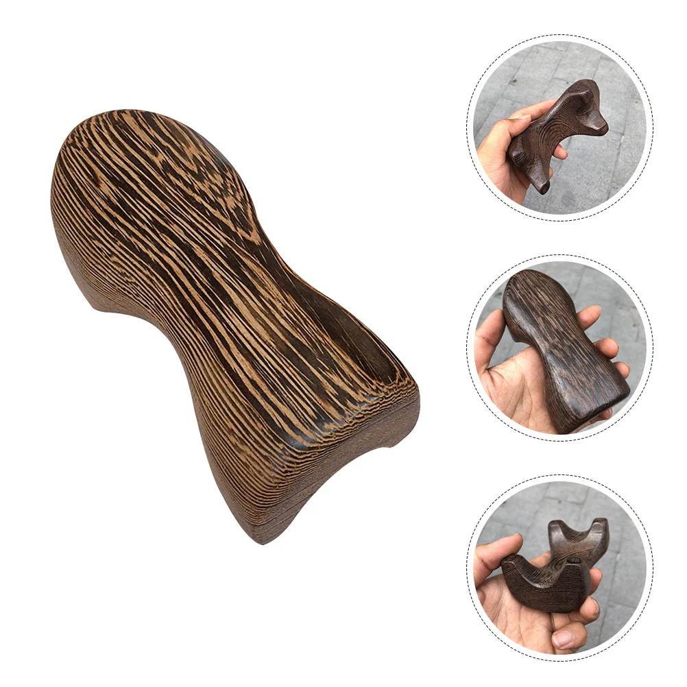 

Wooden Neck Shoulder Massager Handheld Tool Promotes Facial Blood Circulation Lightweight Compact Size Gift for Families Friends