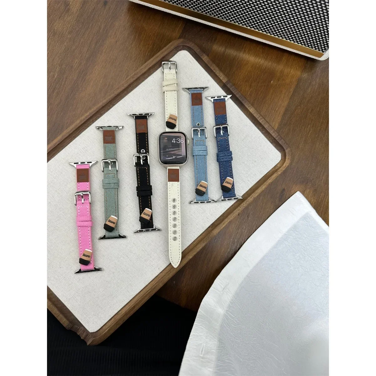 Kellon ranneke iWatchille 42/44/45/46/49mm 38/40/41mm PU-nahkainen muotikellohihna kellosarjalle Ultra2-sarja 10/9/8/7/6/5/4/3/2/1_voghion.com