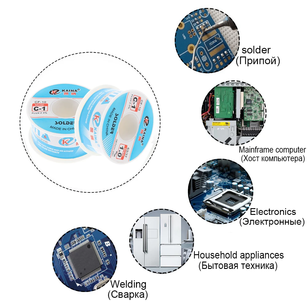 Solder Wire 0.6/0.8/1/1.2/1.5/2.0mm soldering 100g 60/40 FLUX 2.0% Tin Welding Wires with Rosin Low Melting Point