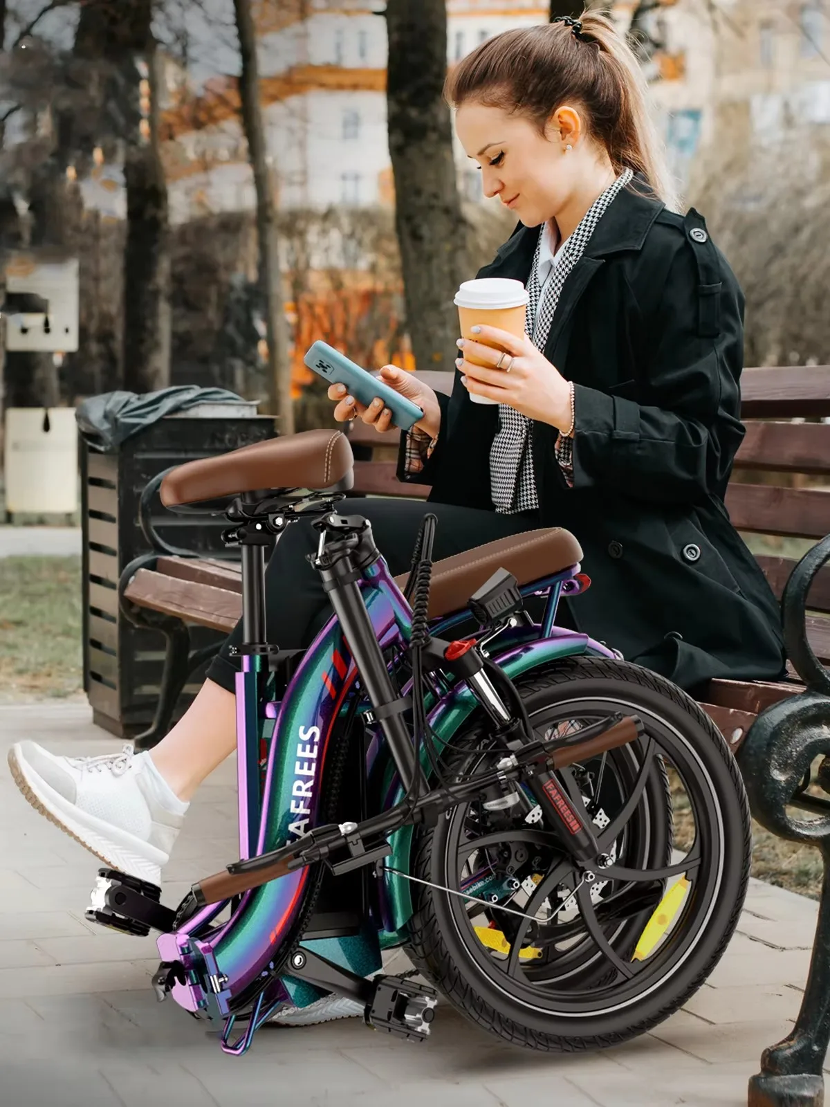 Fafrees F20+ Pro Opvouwbare Elektrische Fiets voor Volwassenen, 20 Inch MTB e-bike met 36V 25Ah Verwijderbare Batterij, 25km/u & 120km Bereik - afbeelding 2