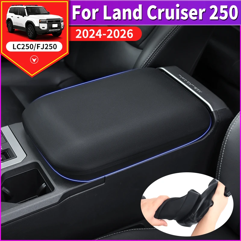 

For Toyota Land Cruiser 250 Prado LC250 2024-2026 Silicone Armrest Cover Dustproof nti-Scratch Custom Fit Interior Accessories