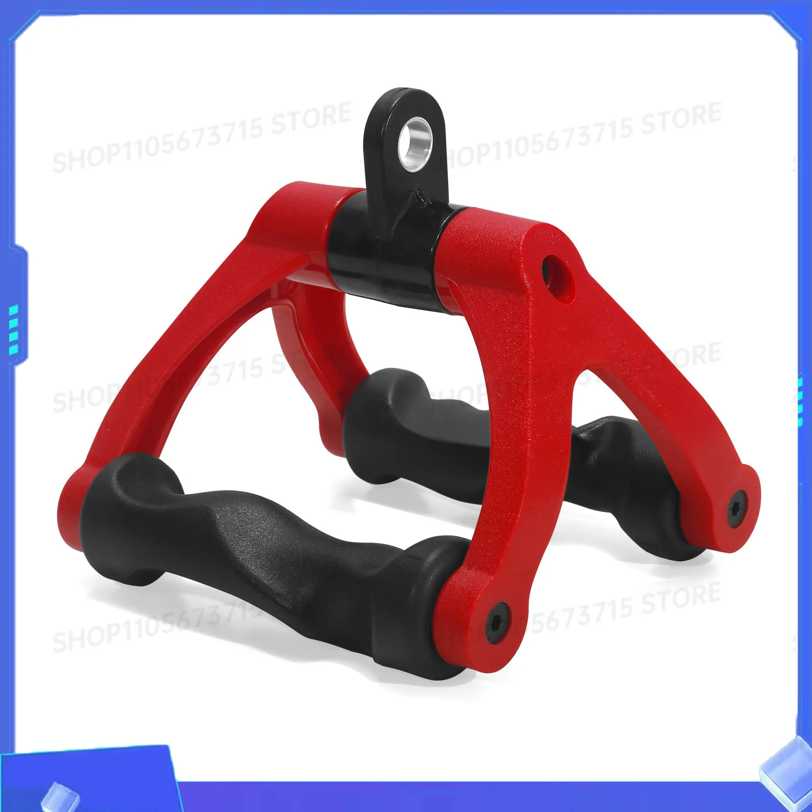 Ergonomic V Shape Handle Lat Pull Down Attachment Adjustable Grip for Seated Rowing Machine Cable Fitness Equipment