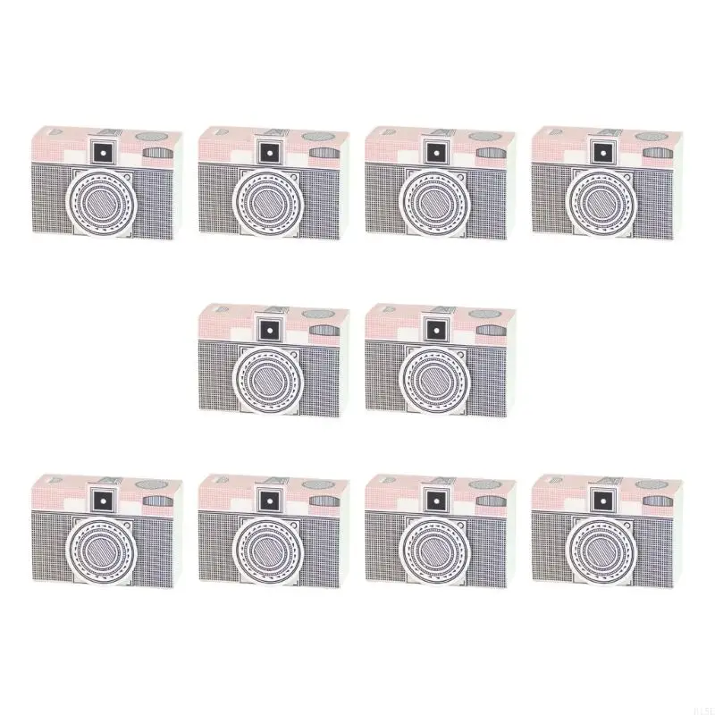 E15E 10pcs Colorful Camera Candies Box Paper Bocking Boxaging Boxes