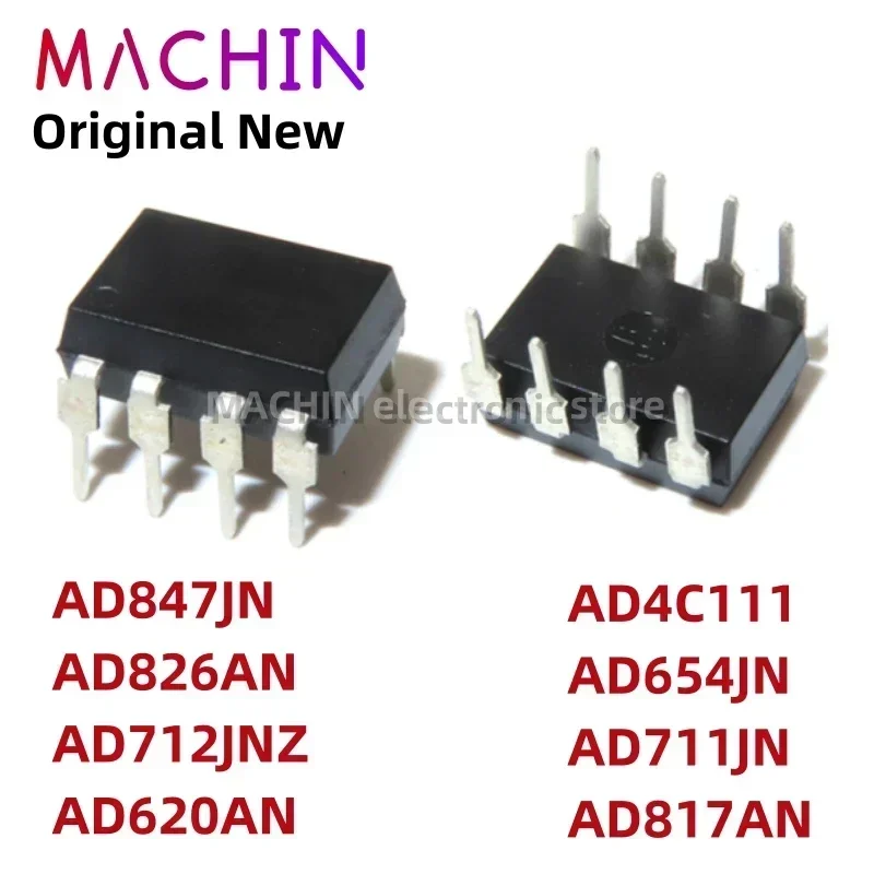 1pcs AD847JN AD826AN AD712JNZ AD620AN DIP8 AD4C111 AD654JN AD711JN AD817AN DIP-8 Nuevo IC Original