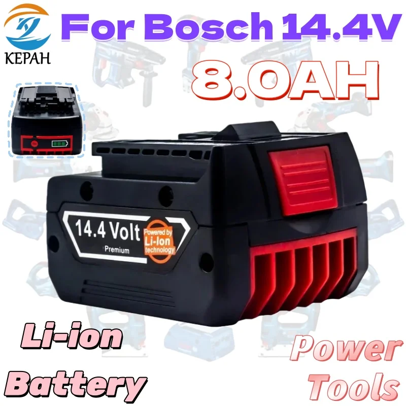 

Литий-ионный аккумулятор 14,4 В, 6,0 Ач, подходит для аккумуляторных дрелей-отверток Bosch BAT607, BAT607G, BAT614, BAT614G P108