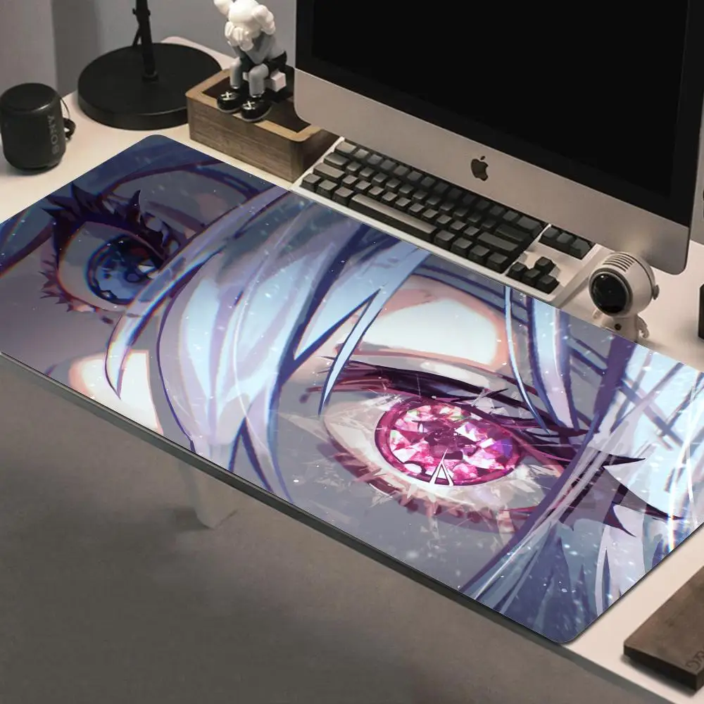 

Crystal Eye Large HD Mouse Pad Computer Anime Girl Gamer Keyboard Mousepad Laptop Gaming Accessories Beautiful Desk Mat Carpet