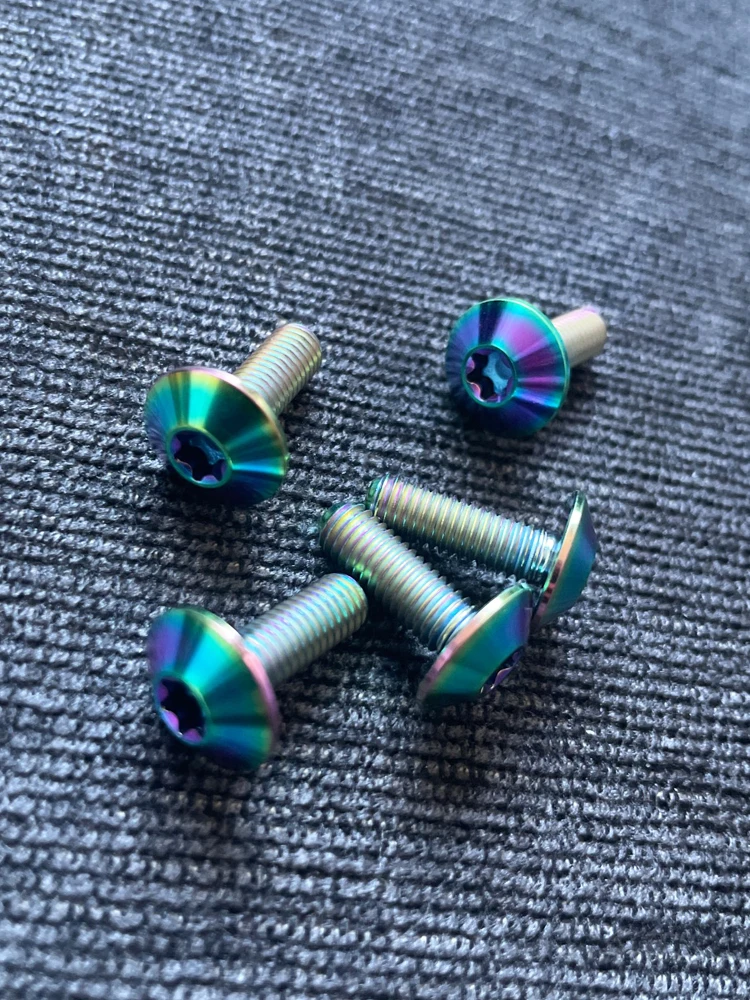 AliExpress CATDOGBEAR Catdogbear Titanium Bolts Bicycle Screw M5/M6x12/15/20/25/30/35mm Torx Head Bolt for Motorcycle Bicycle Fastener Accessory
