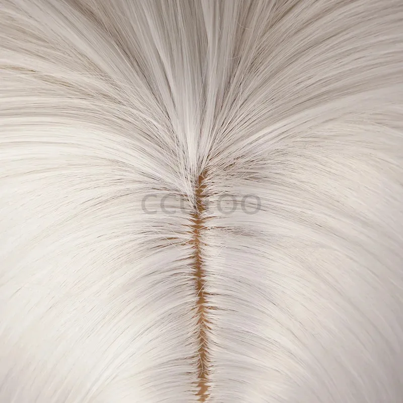 Zizi 2025 ccutoo الشعر الاصطناعية تأثيري الأخت الأكبر سنا العنكبوت 120 سنتيمتر الفضة الأبيض طويل الباروكات + غطاء شعر مستعار