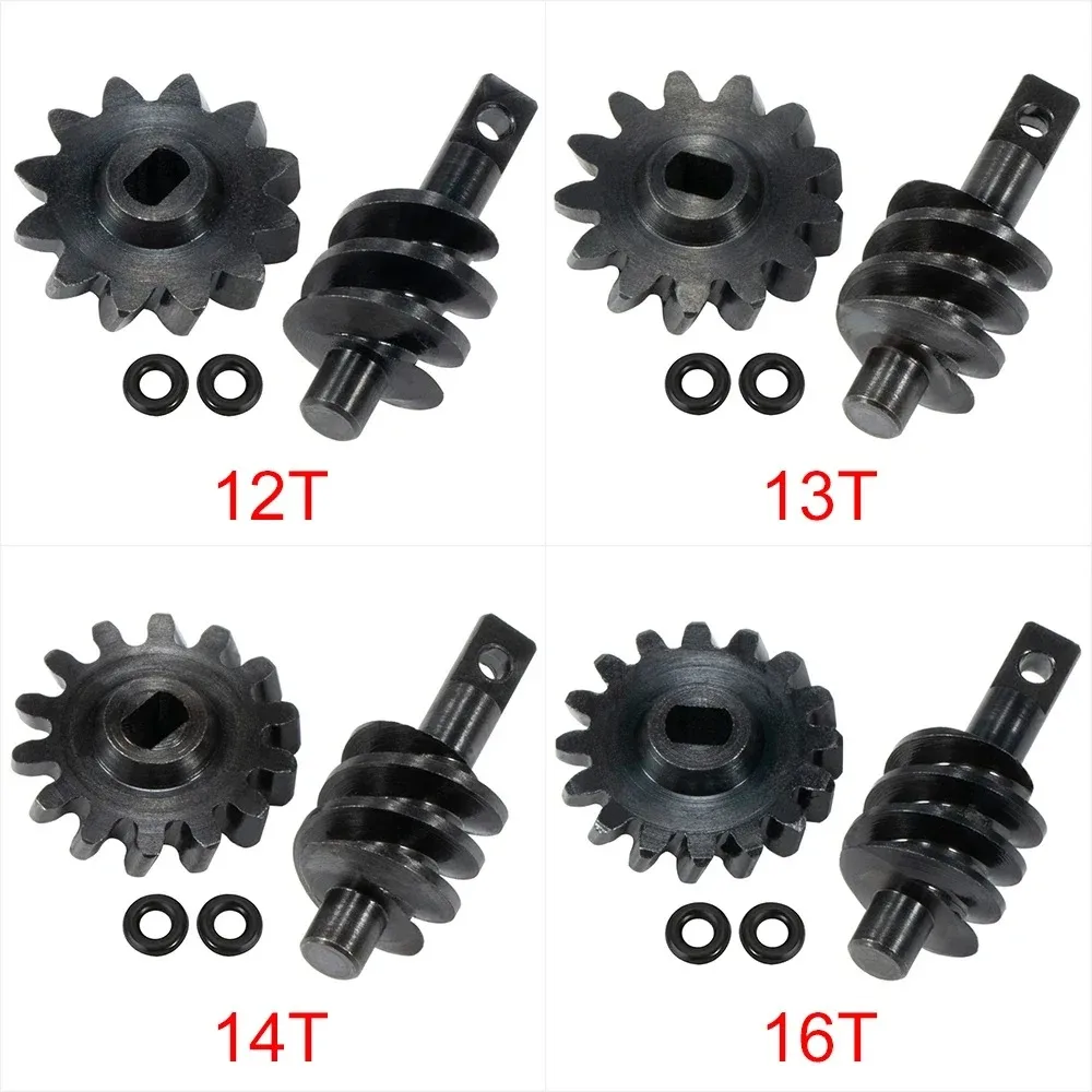Overdrive-Schneckenschraube aus gehärtetem Stahl, Schneckengetriebe 12T, 13T, 14T, 16T, für 1/24 RC Crawler Axial SCX24 Diff-Achse, optionale Upgrade-Teile