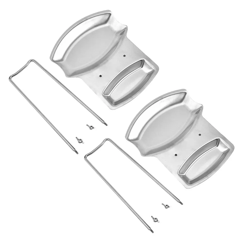 

2Pcs Spacesaving Kitchen Lid Organizer Stainless Steel Pot Pan Cover Holder Countertop Storage Rack Pot Lid Bracket