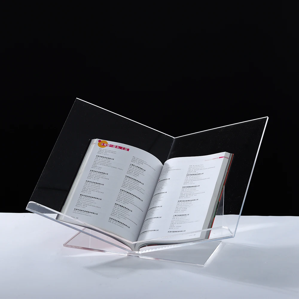 

Modern Acrylic Bookshelf Creative Magazine Rack Desktop Album Display Stand Study Room Decorations Geometric Shape Gift