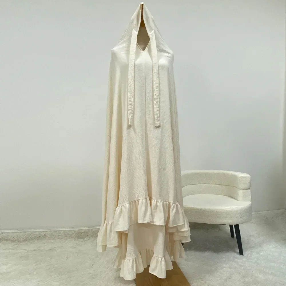 

Eid Ramadan Khimar Jalabiya 2 Piece Set Islamic Muslim Women Modest Prayer Set Hijab Dress Garment Burqa Abaya Kaftan Robe Arab