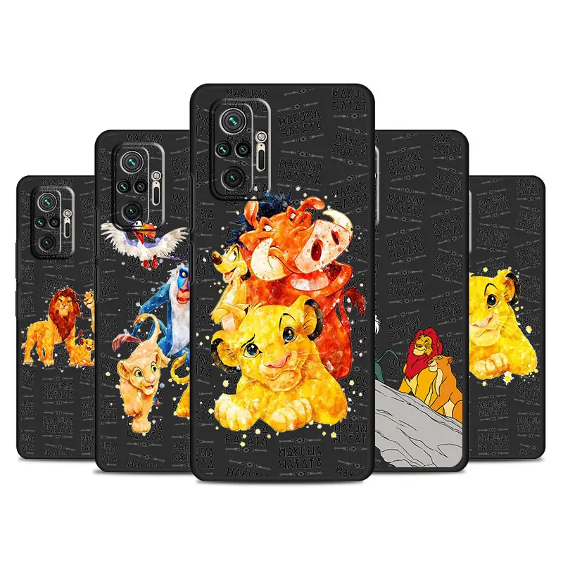 Disney Lion King Cute Case For Xiaomi Redmi Note 11 Pro 10 12 11S 10S 9 9S 13 12C 10C 8 8T 7 K40 9A 9C 9T 9i Funda Phone Cover