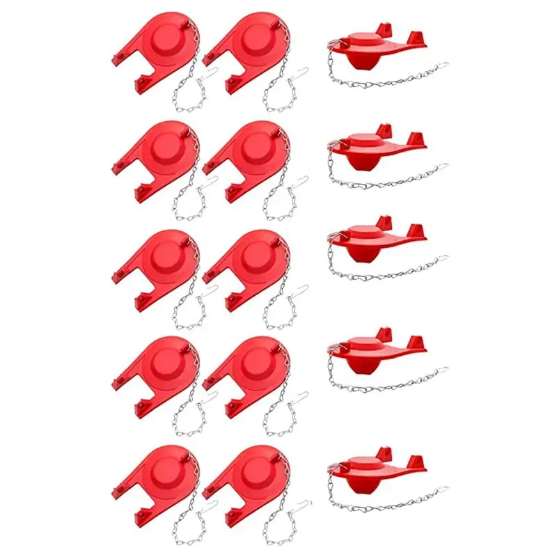 

WON 15Pcs Toilet Flapper Spare Parts Accessories Kit Universal Toilet Plug Flapper With Chain For 2 Inch Flush Valves, Water Sav
