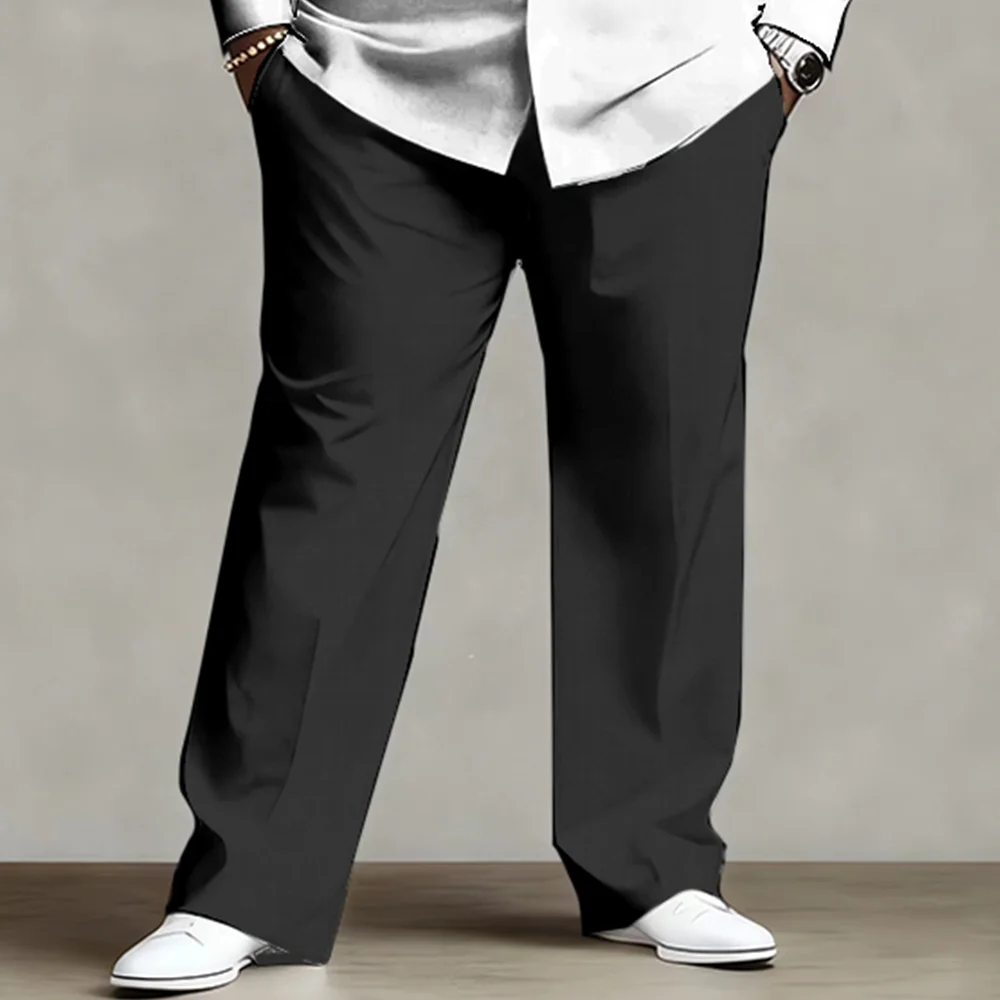 طقم قميص رجالي مقاس كبير S-9xl: طراز منقوش حديث - مزيج من القطن الناعم، مطبوعات مربعات أنيقة غير متماثلة، مقاومة للتجاعيد،