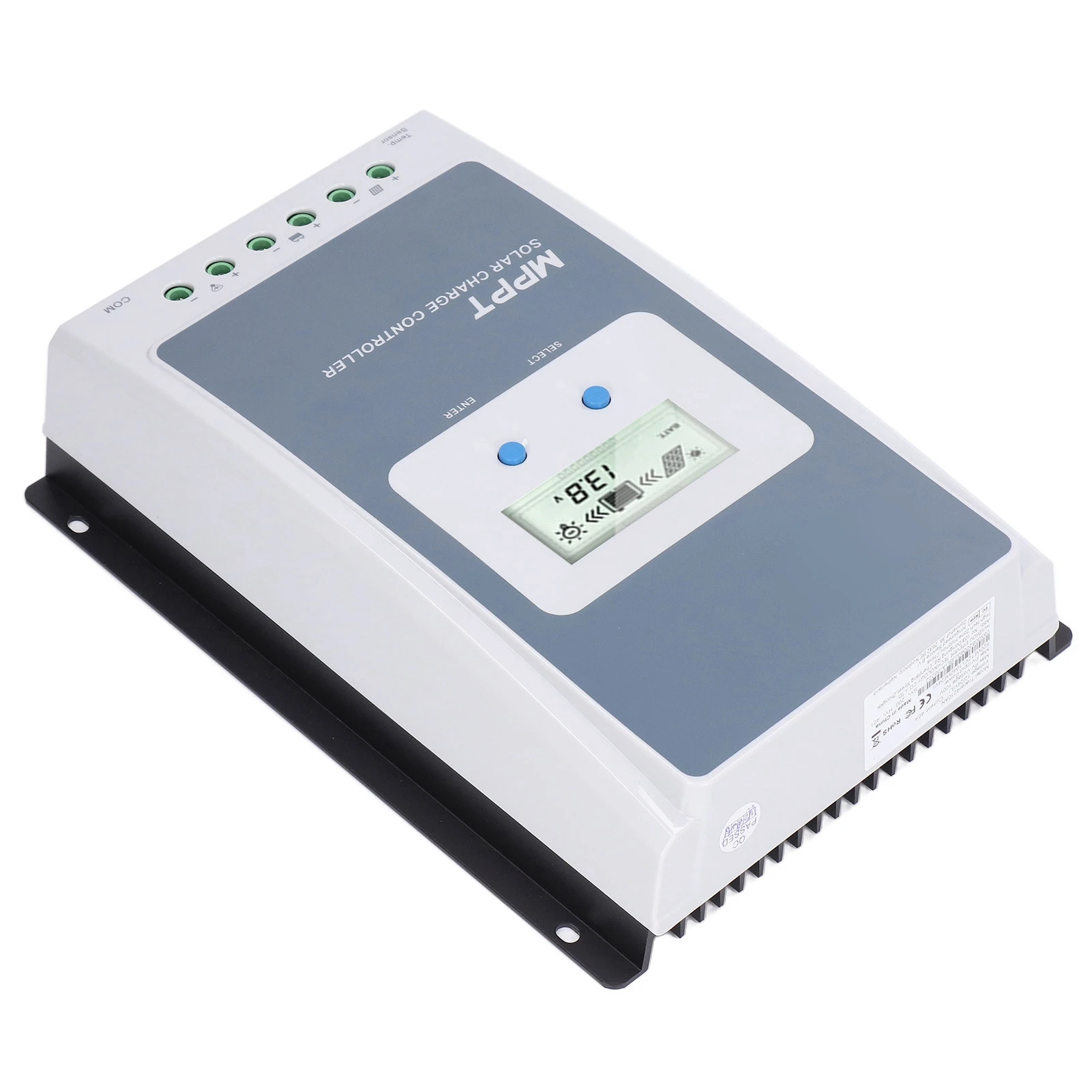 Solar Battery Controller Solar  Controller MT52 Remote Control Header MPPT 40A 12V 24V with Temperature Probe