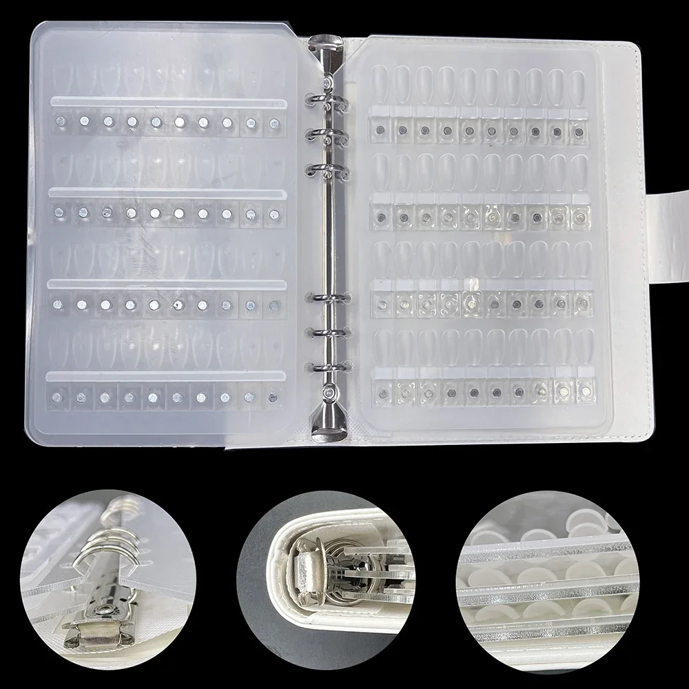 120 Colors Magnetic Detachable Nail Color Book Nail Gel Color Testing Tools Separable Magnetic Design  Showing Book