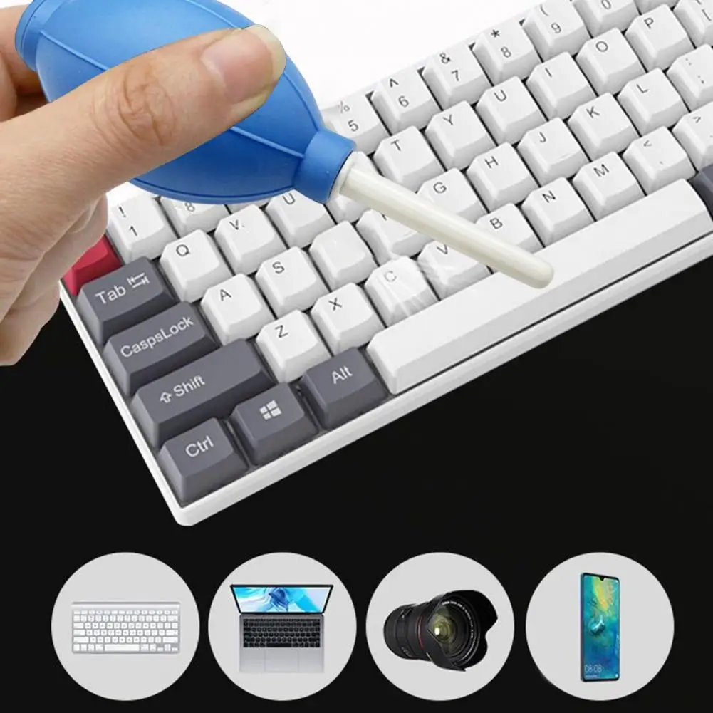 Limpador de teclado com soprador de poeira de alta qualidade para teclados e câmeras, lugares fáceis e difíceis de alcançar