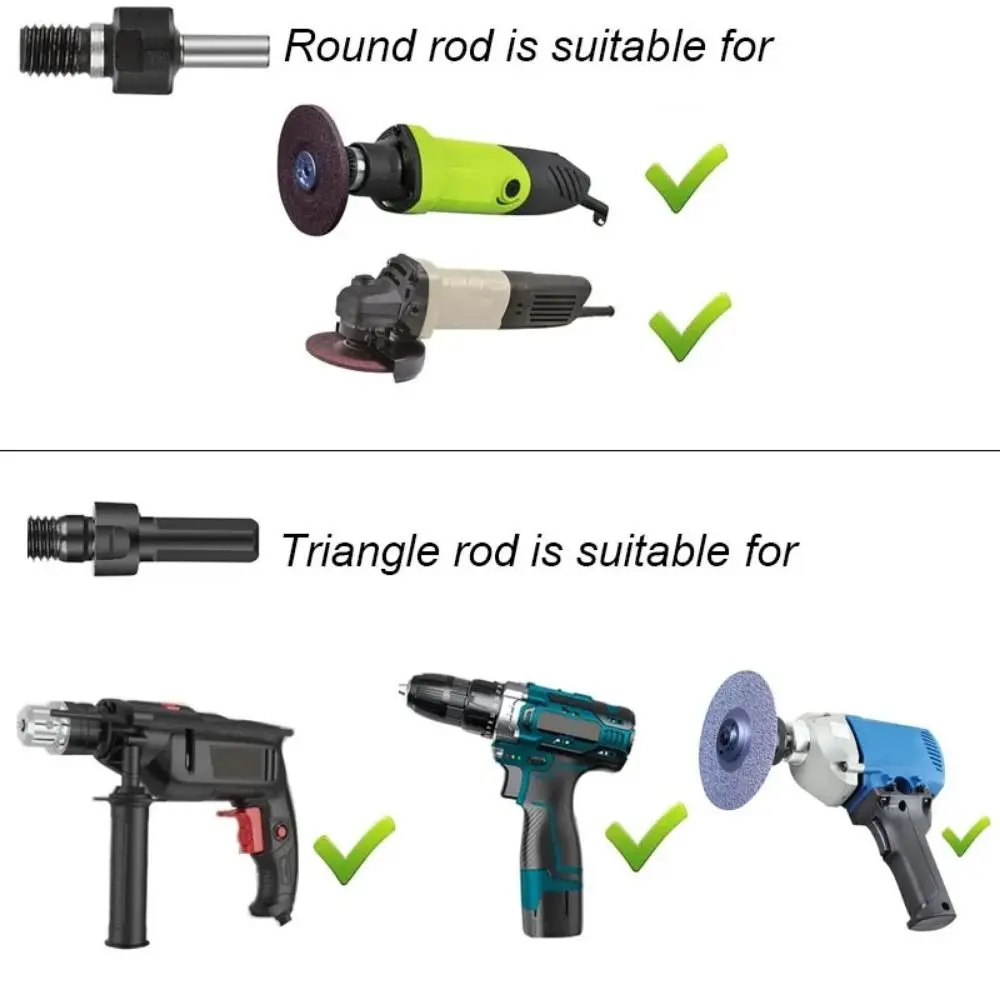 1Set with Wrench Electric Drill Conversion Angle Grinder Set for Cutting Disc Polishing Wheel 6mm/10mm Handle Holder Adapter