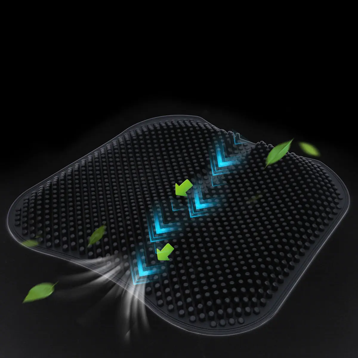 

Подушка для автомобильного сиденья с силиконовым гелевым наполнителем, охлаждающая, комфортная, поддерживающая, для водителя и пассажира, черная, с массажным эффектом