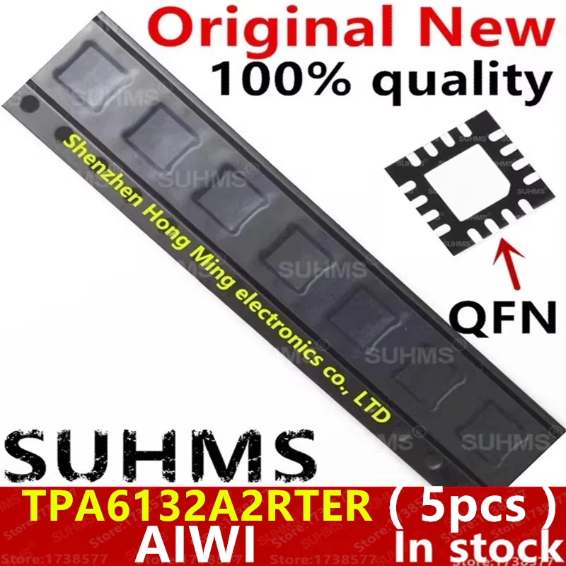(5piece)100% New TPA6132A2RTER TPA6132A2 TPA6132 AIWI QFN-16 Chipset