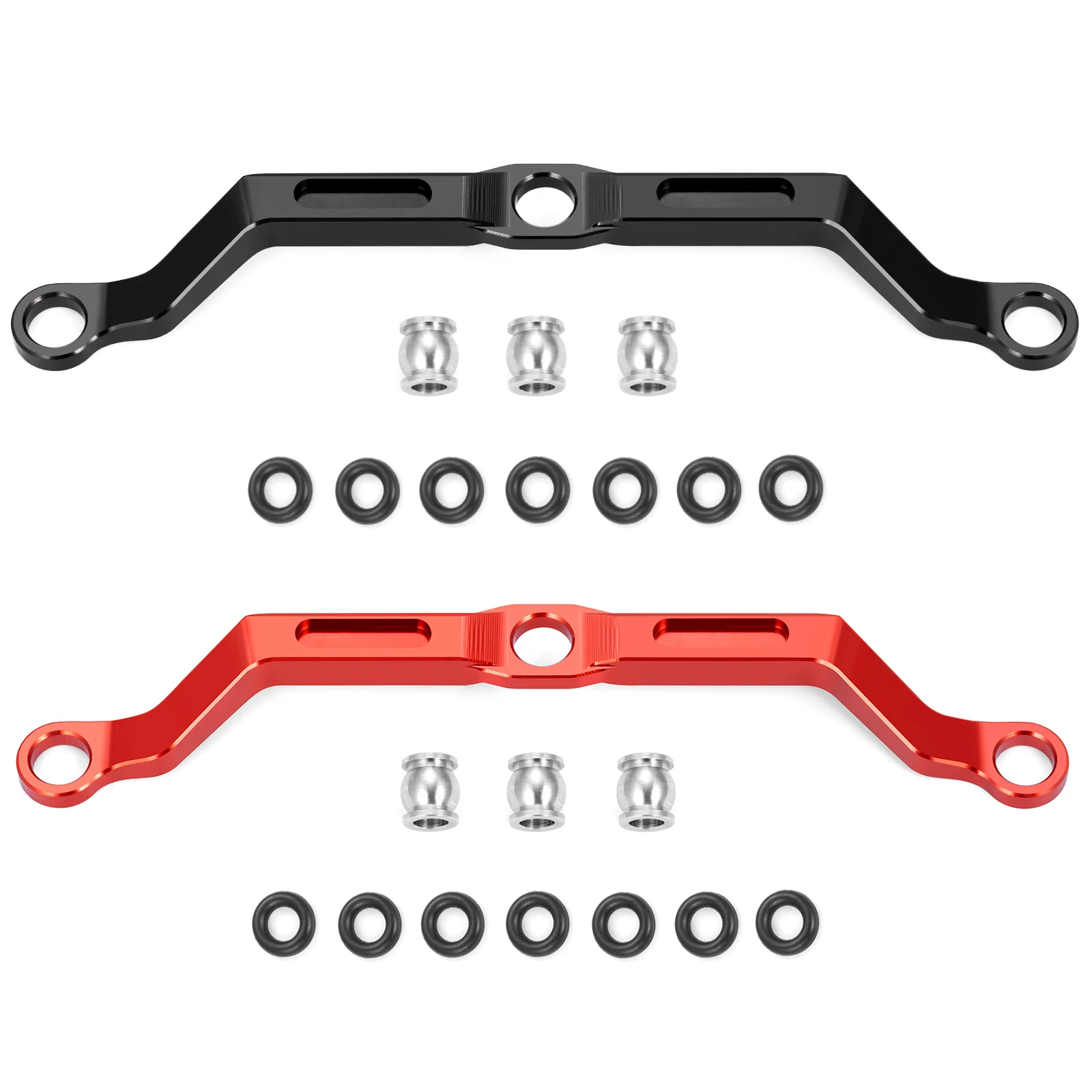AXSPEED Aluminum Alloy Steering Link Linkage for 1/18 RC Crawler Car TRX4M Bronco Defender K10 F150 Upgrade Accessories
